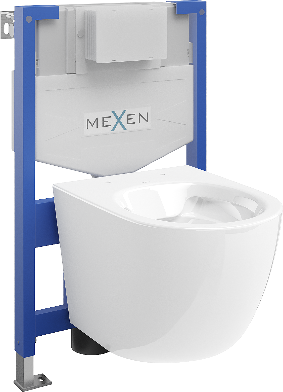 Mexen podomietkový WC systém Felix XS-F s WC misou Lena, biela- 6803322XX00