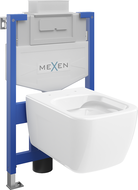 Mexen Margo podomietková WC sada rám Fenix XS-U s WC misku, biely lesk - 6853342XX00