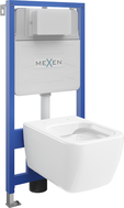 Mexen Margo podomietková súprava WC rám Fenix Slim s WC miskou, biely lesk - 6103342XX00