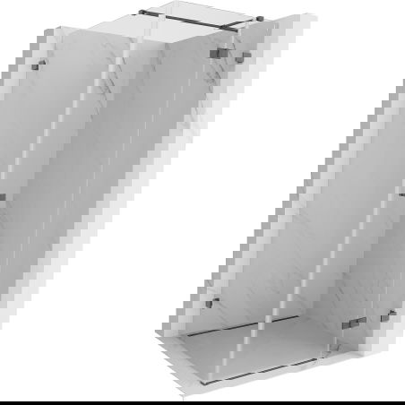 Mexen Lunar T sprchovací kút pivotové dvere pravé 70 x 70 cm, transparentné, brúsená gun gray - 834T-070-070-66-00-P