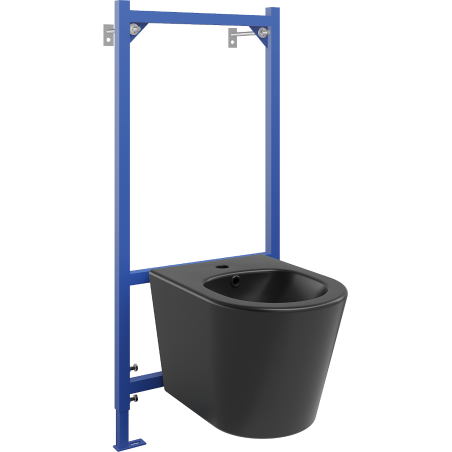 Mexen podomietková bidetová sada rám Fenix B s bidetom Rico, čierny mat - 69935724885