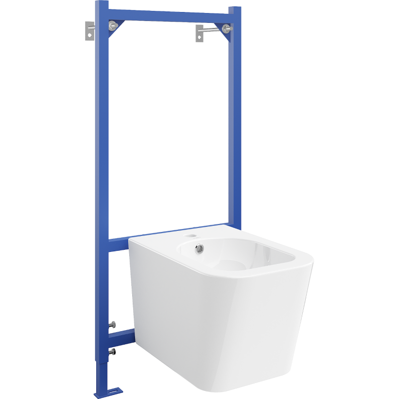 Mexen Podomietková súprava bidetového rámu Fenix B s bidetom Teo, biela - 69935855100