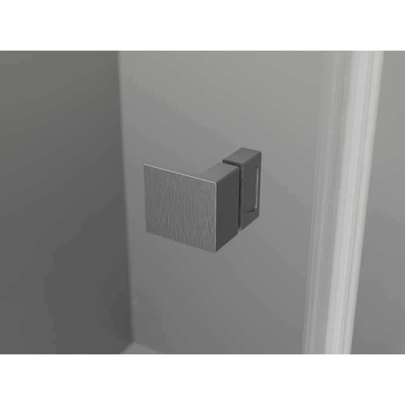 Mexen Lunar T sprchový kút pravý 90 x 90 cm, priehľadný, brúsený gun gray - 834T-090-090-66-00-P