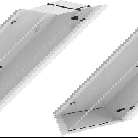 Mexen Lunar T sprchovací kút s pravými dverami, 70 x 70 cm, priehľadný, čierny - 834T-070-070-70-00-P