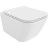 Mexen Madox wc misa Rimless so spomaleným sklapajúcim sedadlom slim, duroplast, biela lesk - 30154000
