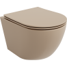 Mexen Lena WC misa Rimless s pomaly padajúcim sedátkom, duroplast, cappucino matná - 30224064