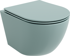 Mexen Lena miska WC Rimless s pomaly zatvárajúcim tenkým sedadlom, duroplast, svetlo zelený mat - 30224048