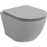 Mexen Lena misa wc Rimless s doskou pomaly spadajúcou slim, duroplast, sivá svetlá mat - 30224061