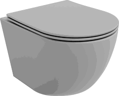 Mexen Lena WC misa Rimless s pomaly padajúcim sedátkom, duroplast, šedá bledomatná - 30224061
