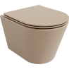 Mexen Rico WC misa Rimless s doskou so spomaleným zatváraním slim, duroplast, cappuccino mat - 30724064