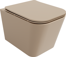 Mexen Teo wc misa Rimless s pomaly padacou doskou slim, duroplast, matná kapučíno - 30854064