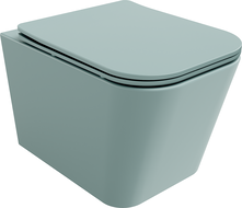 Mexen Teo WC misa Rimless s pomaly uzatváracou doskou slim, duroplast, svetlo zelená matná - 30854048