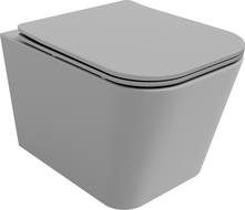 Mexen Teo WC misa Rimless s doskou s pomalým uzatváraním slim, duroplast, svetlosivá matná - 30854061