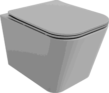Mexen Teo WC misa Rimless s pomaly padajúcim sedátkom, duroplast, šedá bledomatná - 30854061