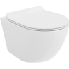 Mexen Lena miska wc Rimless s pomaly zatvárajúcim sa vekom slim, duroplast, biely lesk - 30224000
