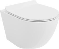 Mexen Lena miska wc Rimless s pomaly zatvárajúcim sa vekom slim, duroplast, biely lesk - 30224000