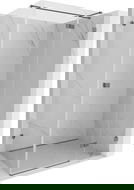 Mexen Lunar T sprchový kút s pravými otváracími dvierkami 75 x 100 cm, priehľadný, gun metal - 834T-075-100-95-00-P