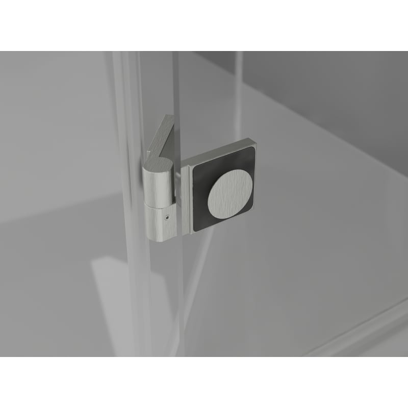 Mexen Lunar T sprchová kabína otváracia ľavá 100 x 90 cm, transparentná, brúsený nikel - 834T-100-090-97-00-L