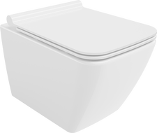 Mexen Vega WC misa Rimless so sedadlom s pomalým zatváraním slim, duroplast, biely lesk - 30654000