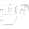 Mexen Vega WC misa Rimless s pomaly padajúcim sedátkom, duroplast, biela - 30654000