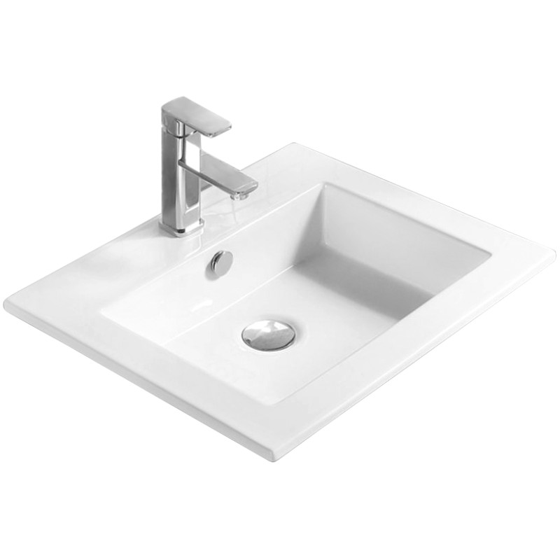 Mexen Salma umývadlo zapustené do dosky 54 x 47 cm, biele - 25395400