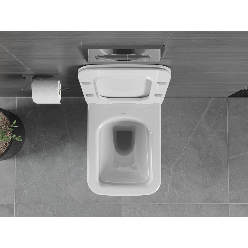 Mexen Vega wc misa Rimless s pomaly sa skláňajúcou slim doskou, duroplast, biela lesklá - 30654000