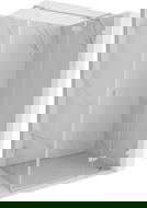 Mexen Lunar T pravo otváracia sprchová kabína 85 x 120 cm, priehľadná, brúsený nikel - 834T-085-120-97-00-P