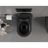 Mexen Carmen miska wc Rimless s pomaly sklopnou doskou slim, duroplast, čierna matná - 30881085