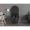 Mexen Carmen wc misa Rimless so sedadlom so spomaleným sklopením slim, duroplast, čierna matná - 30880185