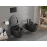 Mexen Carmen WC misa Rimless so sedadlom s tichým zatváraním slim, duroplast, čierna matná - 30880185