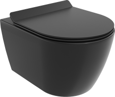 Mexen Carmen wc misa Rimless so sedadlom so spomaleným sklopením slim, duroplast, čierna matná - 30880185