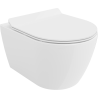 Mexen Carmen WC miska Rimless s pomaly zatvárajúcim sedadlom slim, duroplast, biela lesk - 30880100