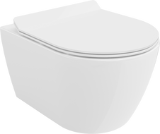 Mexen Carmen WC miska Rimless s pomaly padajúcou doskou slim, duroplast, biela lesklá - 30880100