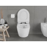Mexen Carmen WC miska Rimless s pomaly padajúcou doskou slim, duroplast, biela lesklá - 30880100