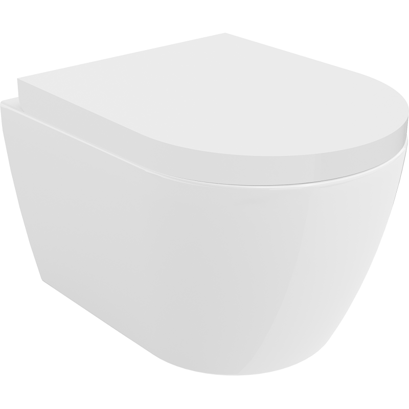 Mexen Carmen miska wc Rimless s pomaly uzatvárateľným sedákom, duroplast, biely lesk - 30880200