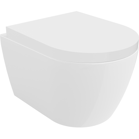 Mexen Carmen wc misa Rimless s pomalým zatváraním tvrdá, duroplast, biela lesklá - 30880200