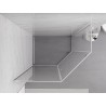 Mexen Exo-R päťuholníkový sprchový kút s otváracími dverami 100 x 90 cm, transparentný, chróm - 812-100-090-01-00