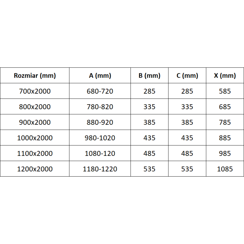 Mexen Exo dvojité sprchové dvere výklopné 80 cm, transparentné, chróm - 814-080-000-01-00