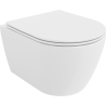 Mexen Carmen WC misa Rimless so spomaľujúcim slim sedadlom, duroplast, biely lesk - 30880400