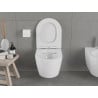 Mexen Carmen WC misa Rimless so spomaľujúcim slim sedadlom, duroplast, biely lesk - 30880400
