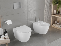 Mexen Carmen WC misa Rimless s pomaly spúšťajúcim sa sedadlom slim, duroplast, biely lesk - 30880400