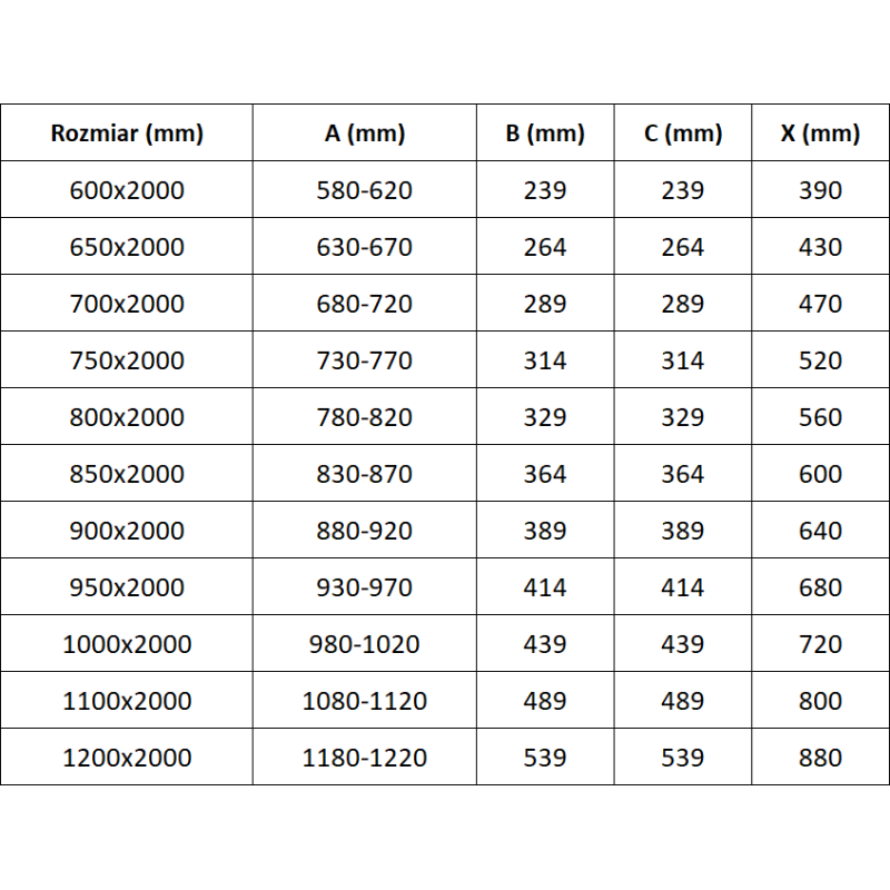 Mexen Exo skladacie sprchové dvere 70 cm, transparentné, čierne - 816-070-000-70-00