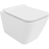 Mexen Cube WC misa Rimless s doskou so spomaleným poklesom slim, duroplast, biela lesklá - 30924000