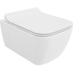 Mexen Margo WC misa Rimless s pomaly padajúcim sedátkom, duroplast, biela - 30420800