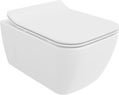 Mexen Margo WC misa Rimless s pomaly zatvárajúcim slim sedadlom, duroplast, biely lesk - 30420800