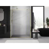 Mexen Exo-S posuvné sprchové dvere 200 cm, transparentné, zlaté - 8151-200-000-50-00