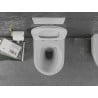 Mexen Lena WC misa Rimless s pomaly padajúcim sedátkom, duroplast, biela/Zlatá mriežkový vzor - 30224009