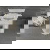 Mexen Lena WC misa Rimless s doskou s pomalým zatváraním slim, duroplast, biela/zlatá - 30224006