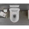 Mexen Lena WC misa Rimless s pomaly sklopnou doskou slim, duroplast, bielá/zlatá - 30224006