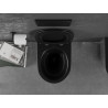 Mexen Lena WC misa Rimless s doskou s pomalým zatváraním slim, duroplast, čierna matná/strieborná - 30224074